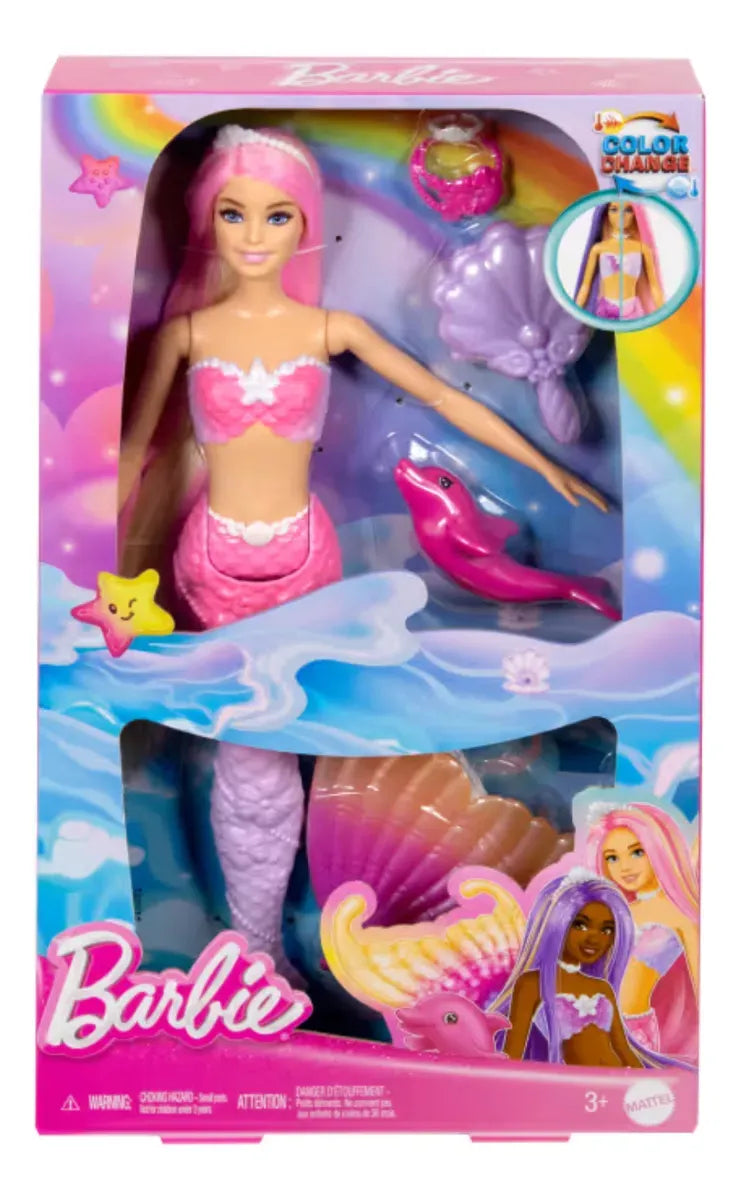 Barbie Sirena Colores Magicos HRP96