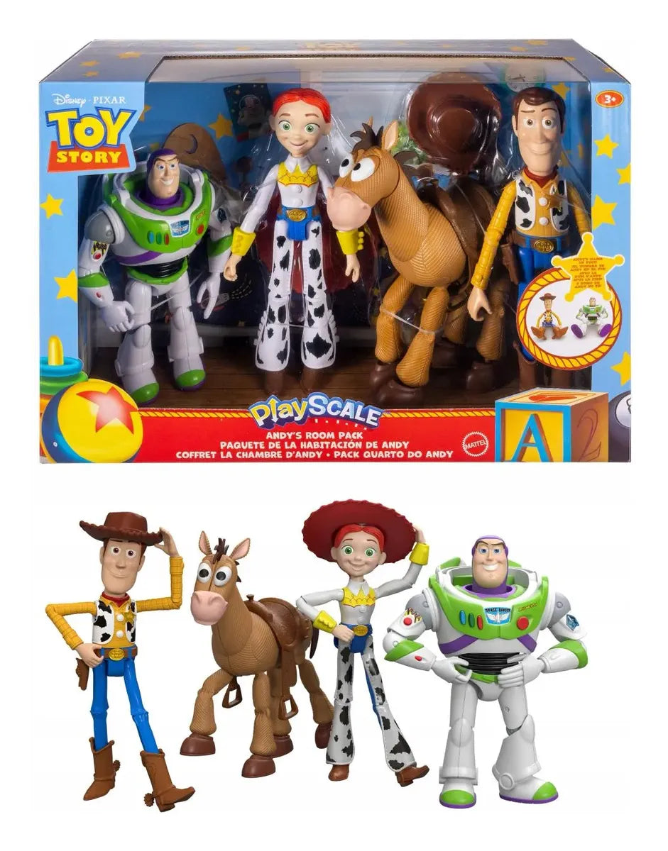 Toy Story Andy S Room Pack Set X4 Personajes Jlr68 Mattel