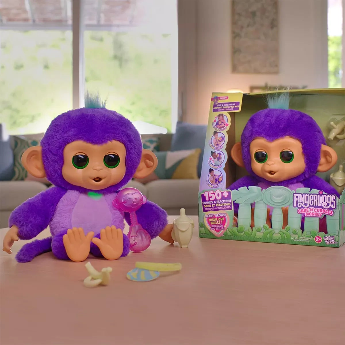 Fingerlings Care N Cuddles Monkey Sunny 3191