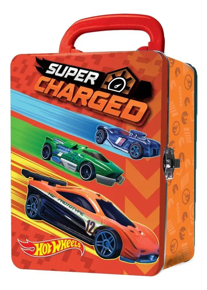 Hot Wheels Lata Guardacoches Naranja Hwcc2-24r