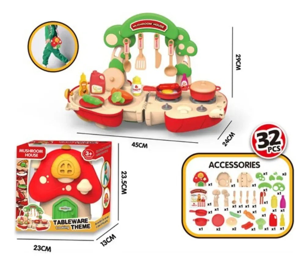 Tienda de Cocina Portatil 32 pzs 2294963 Shine