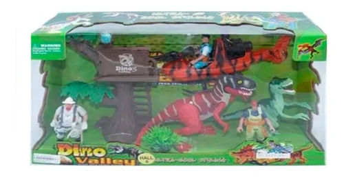 Set Valle Dinosaurio con helicoptero 1064012