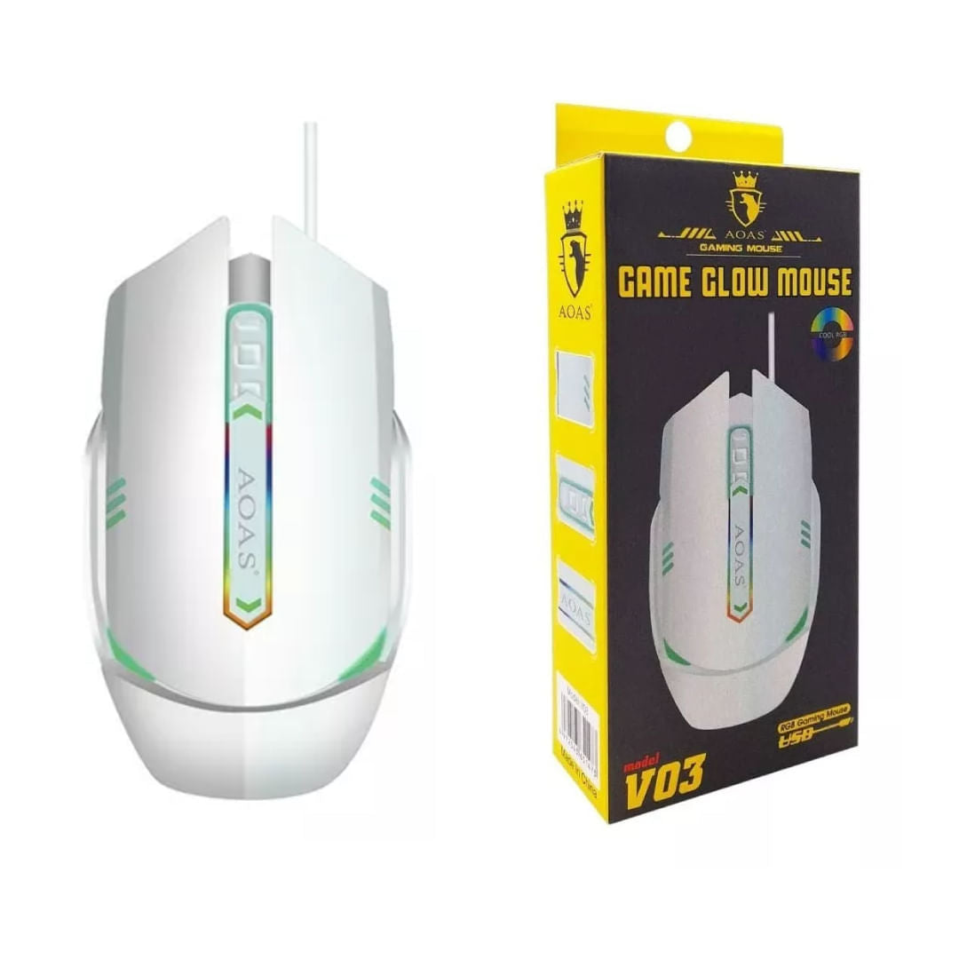 Mouse Gamer Aoas Usb Rgb Luz V3 2064202 Shine