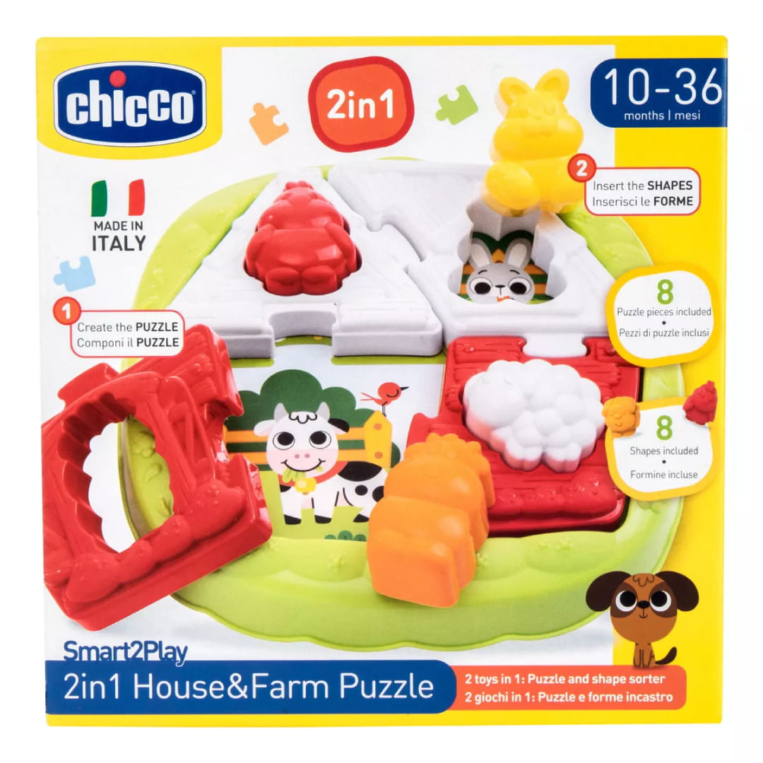 Puzzle 2 en 1 Casa de la Granja 11085
