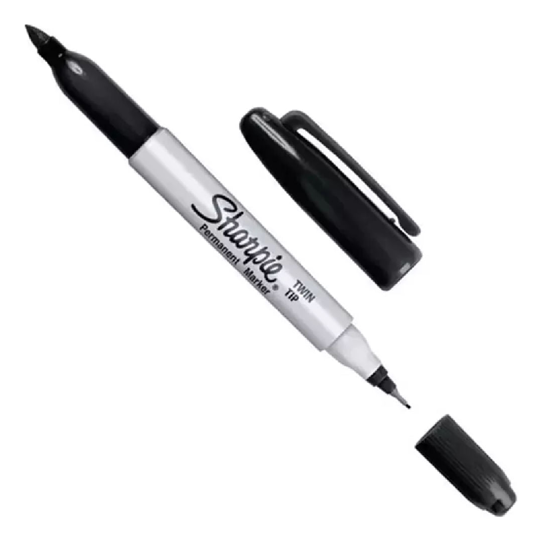 Sharpie Marcador Twin Tip Negro x unidad 1805635