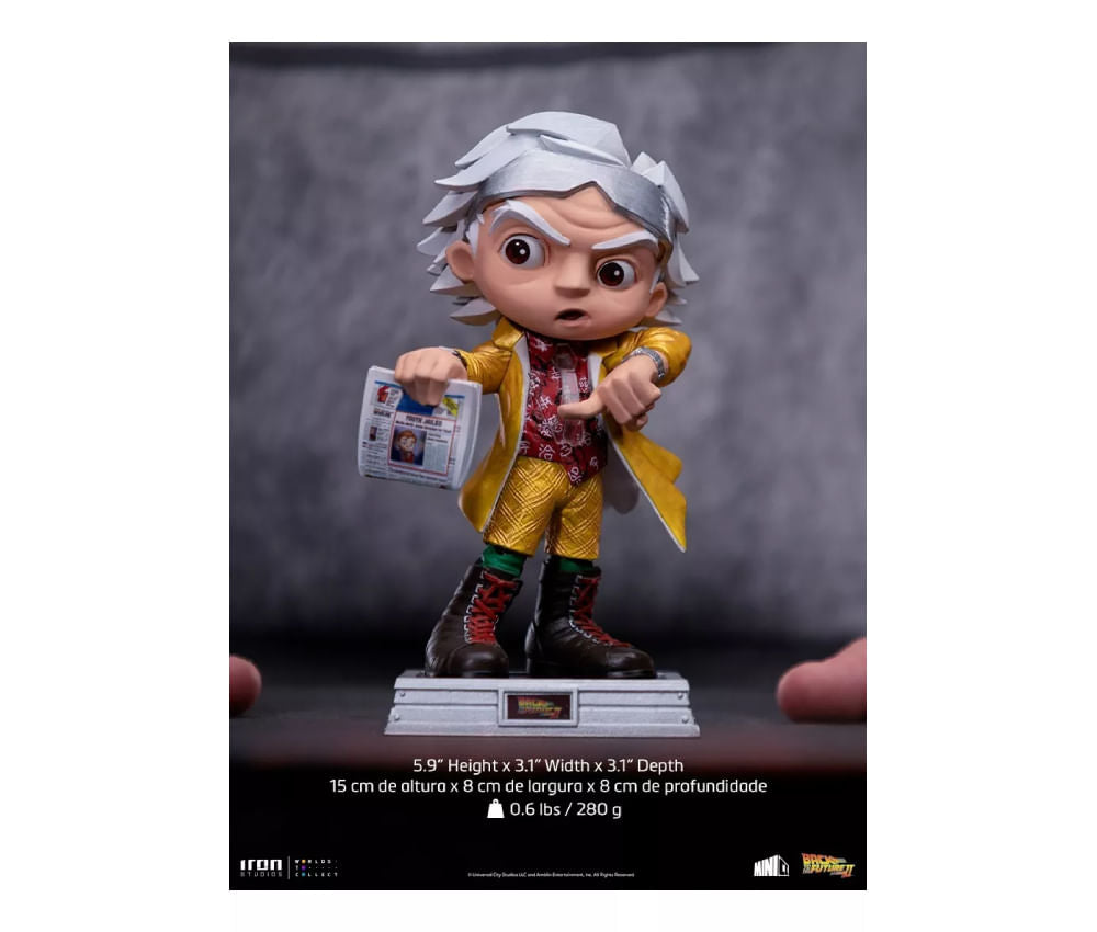 IRON STUDIOS DOCTOR BROWN BACK TO THE FUTURE MINICO UNBTTF71122-MC