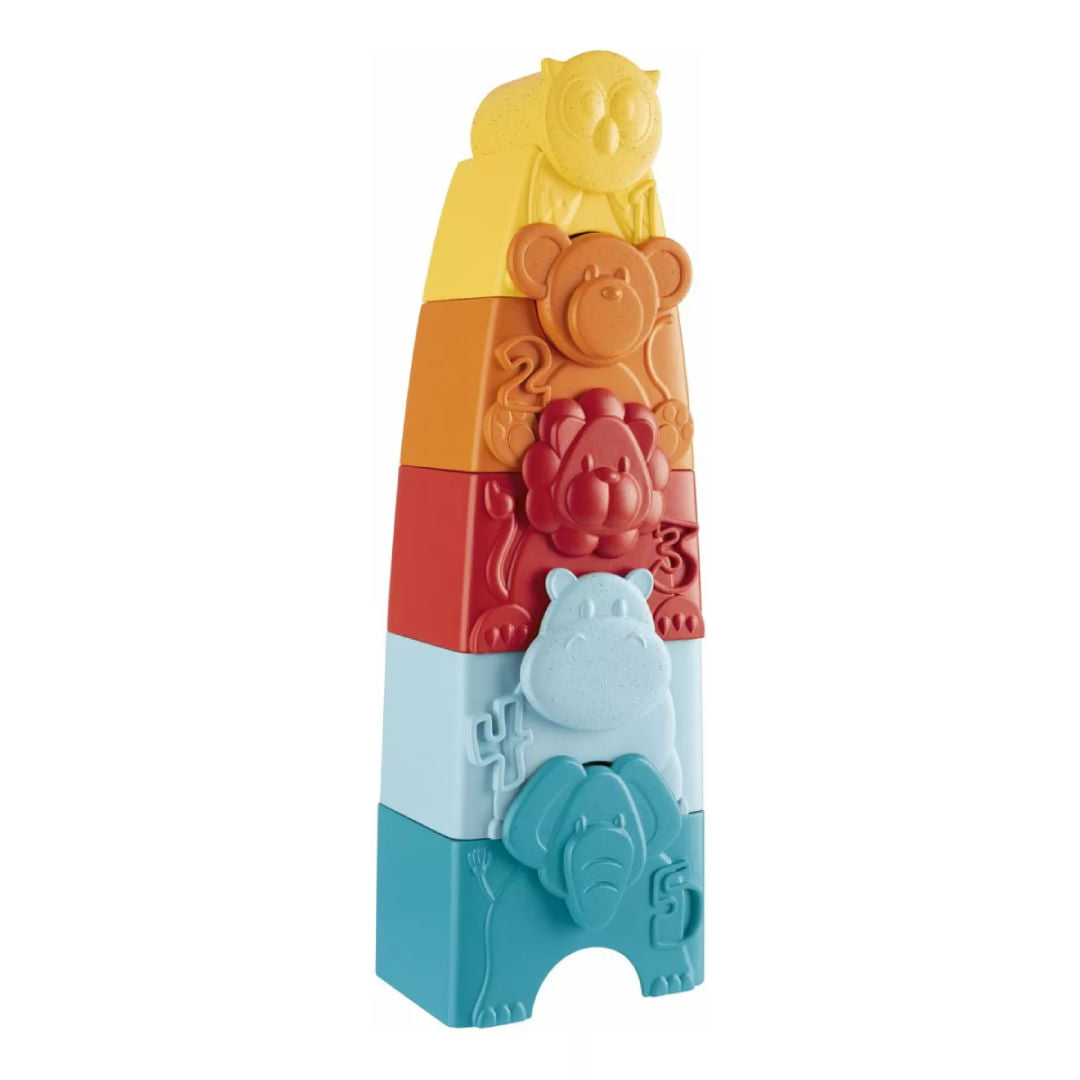 Chicco Eco+ Torre apilable de animalitos 02 en 01 09-36M 00011570000000