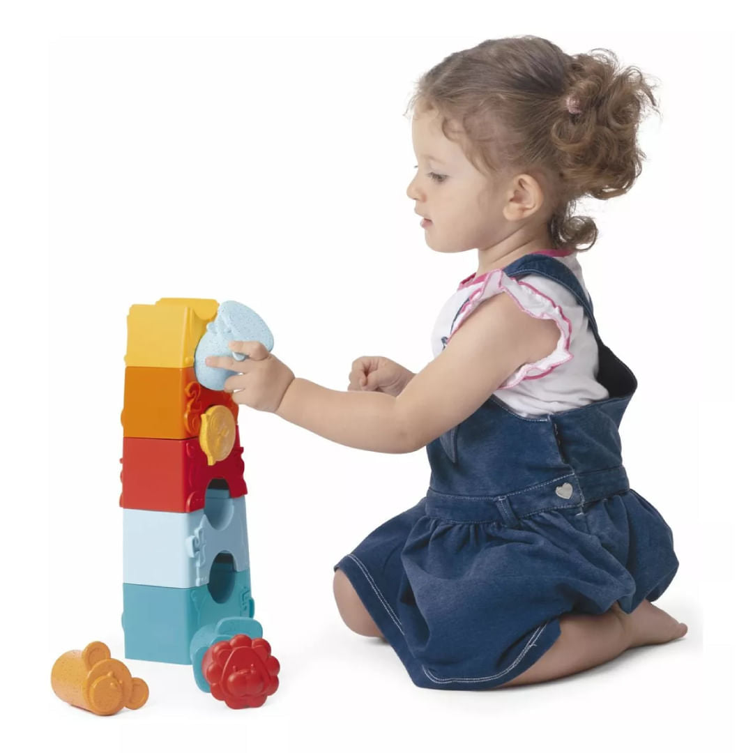 Chicco Eco+ Torre apilable de animalitos 02 en 01 09-36M 00011570000000