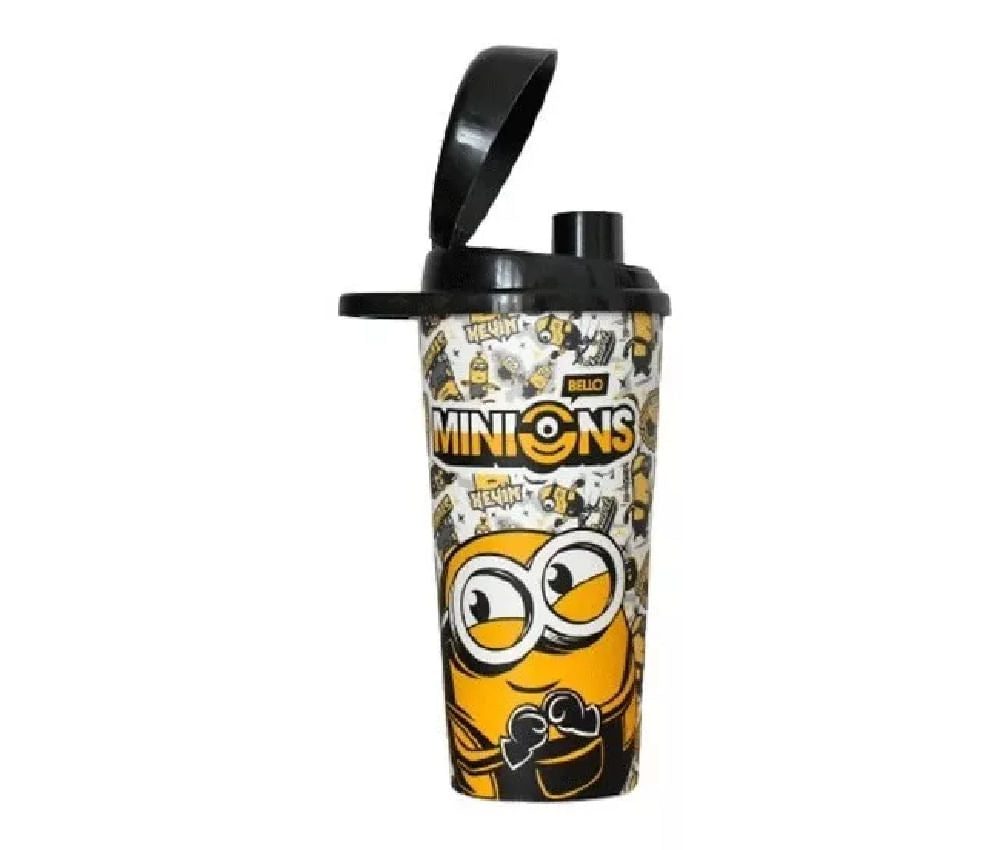 Vaso 18oz Tapa Pico Movil Minions BVATPMMIN