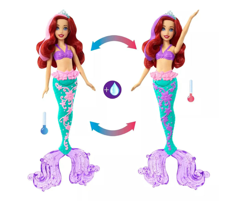 Ariel Muñeca Splash de Color HLW00