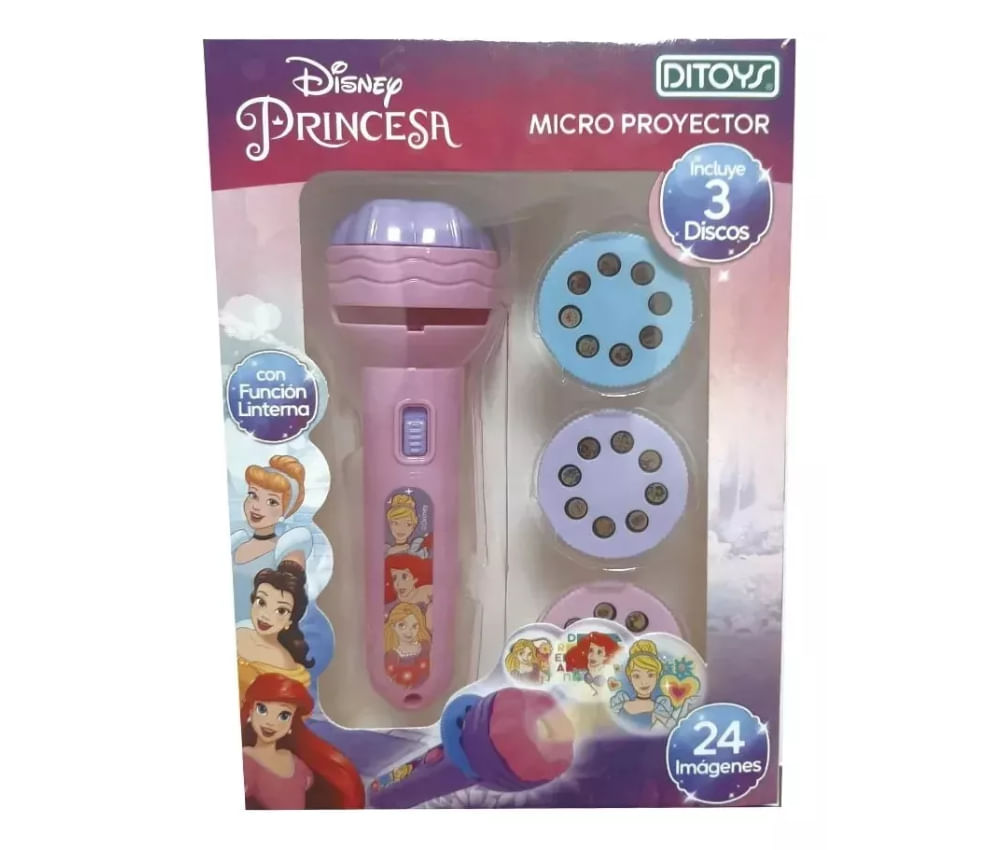 Linterna Micro Proyector Princesa Disney Ditoys 2591
