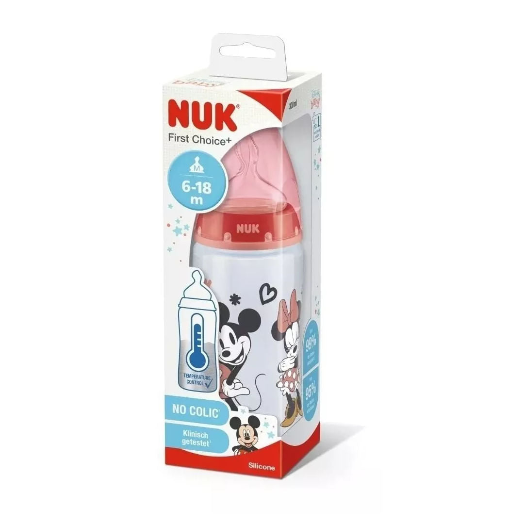 Nuk Mamadera First Choice + Disney Mickey & Minnie 300ml 06-18M 10741132A