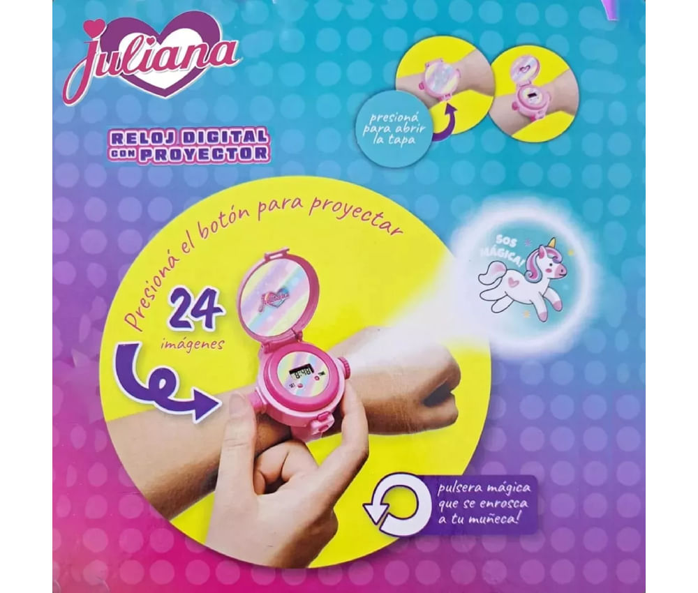 Juliana Reloj proyector con pulsera magica SISJUL086