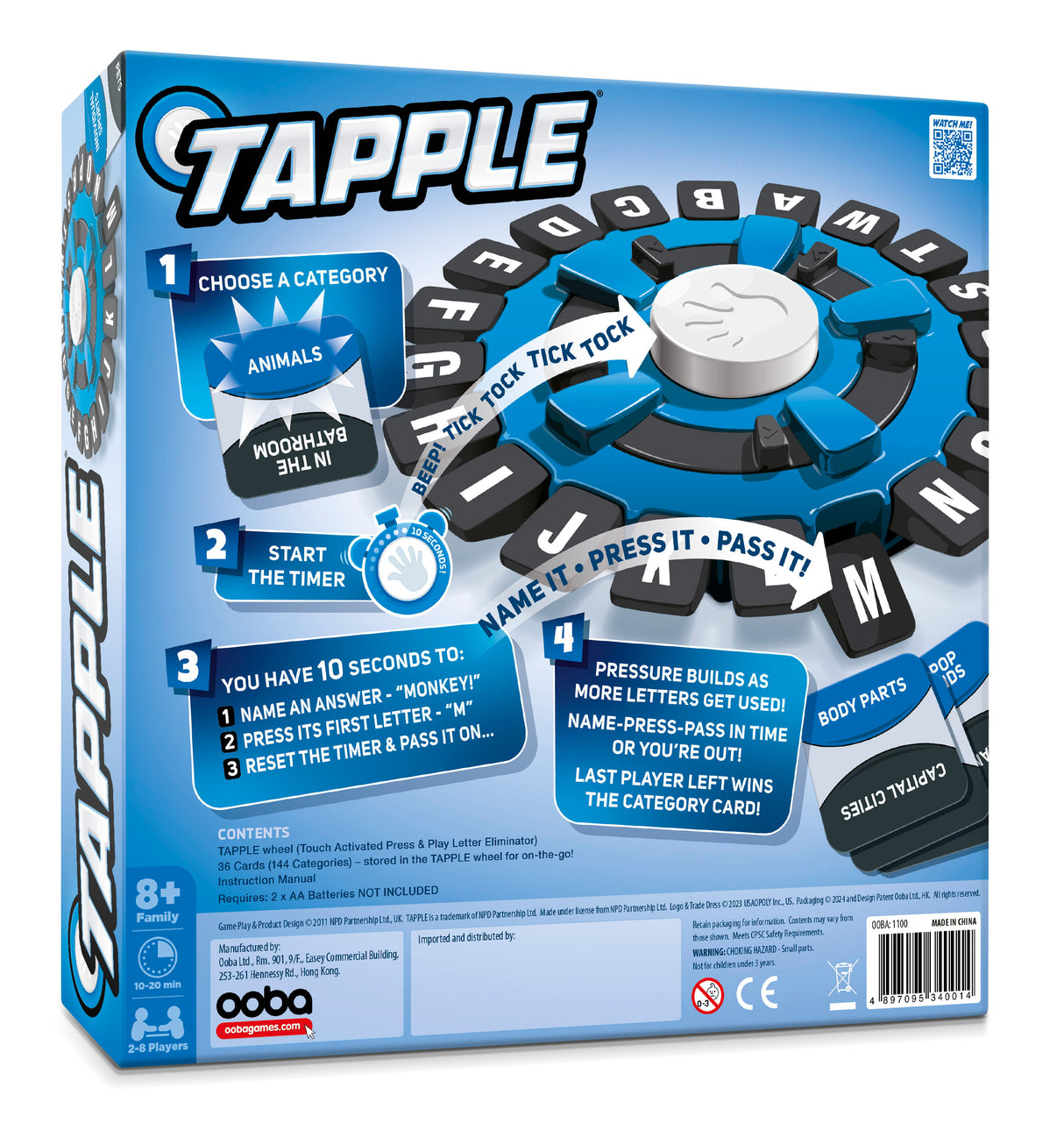 Juego De Palabras Tapple Basta Original Ls-055574