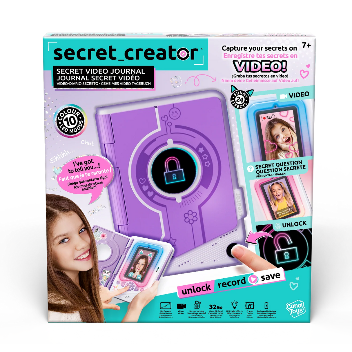 Secret Creator Diario De Video Secreto Camara Y Huella Nf043
