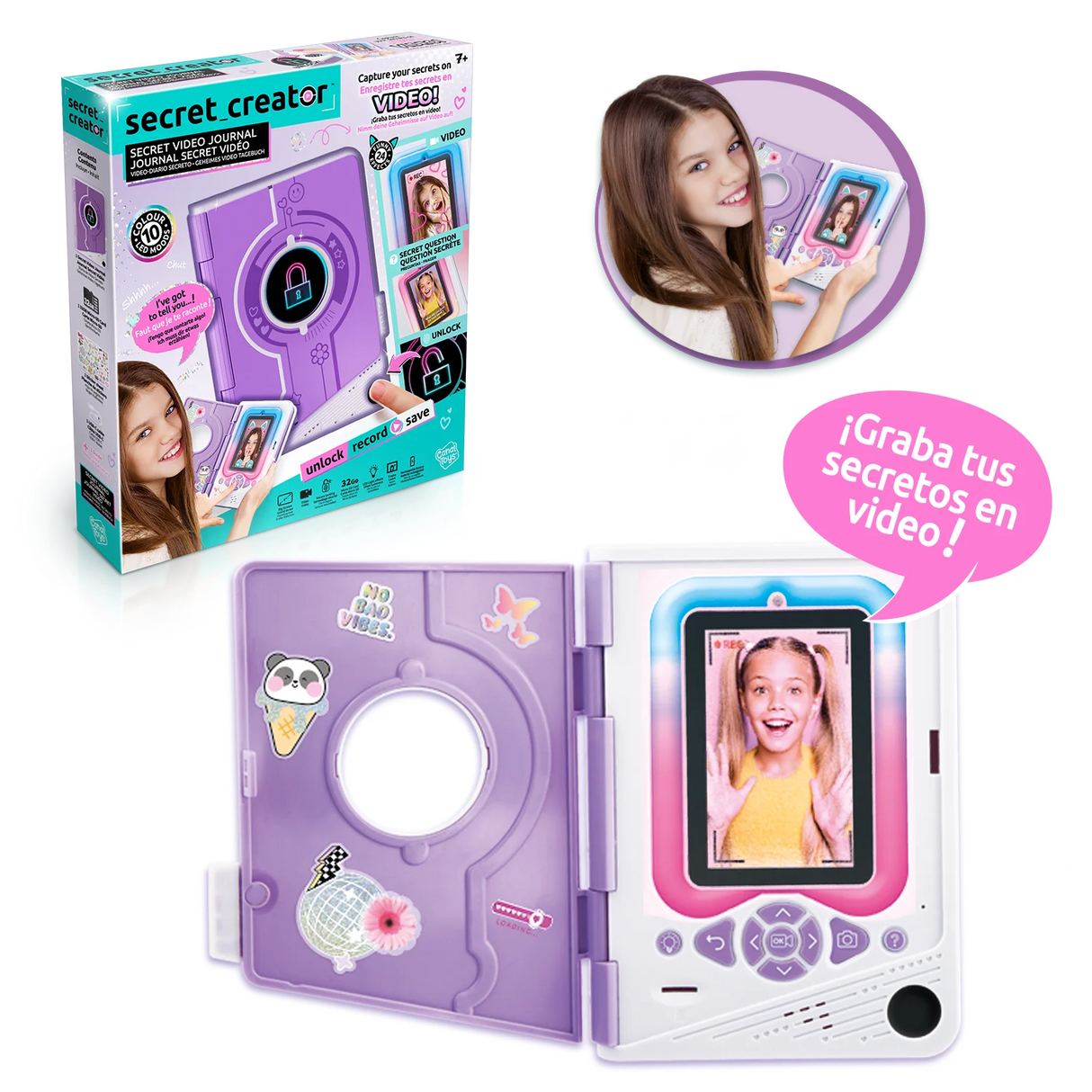 Secret Creator Diario De Video Secreto Camara Y Huella Nf043