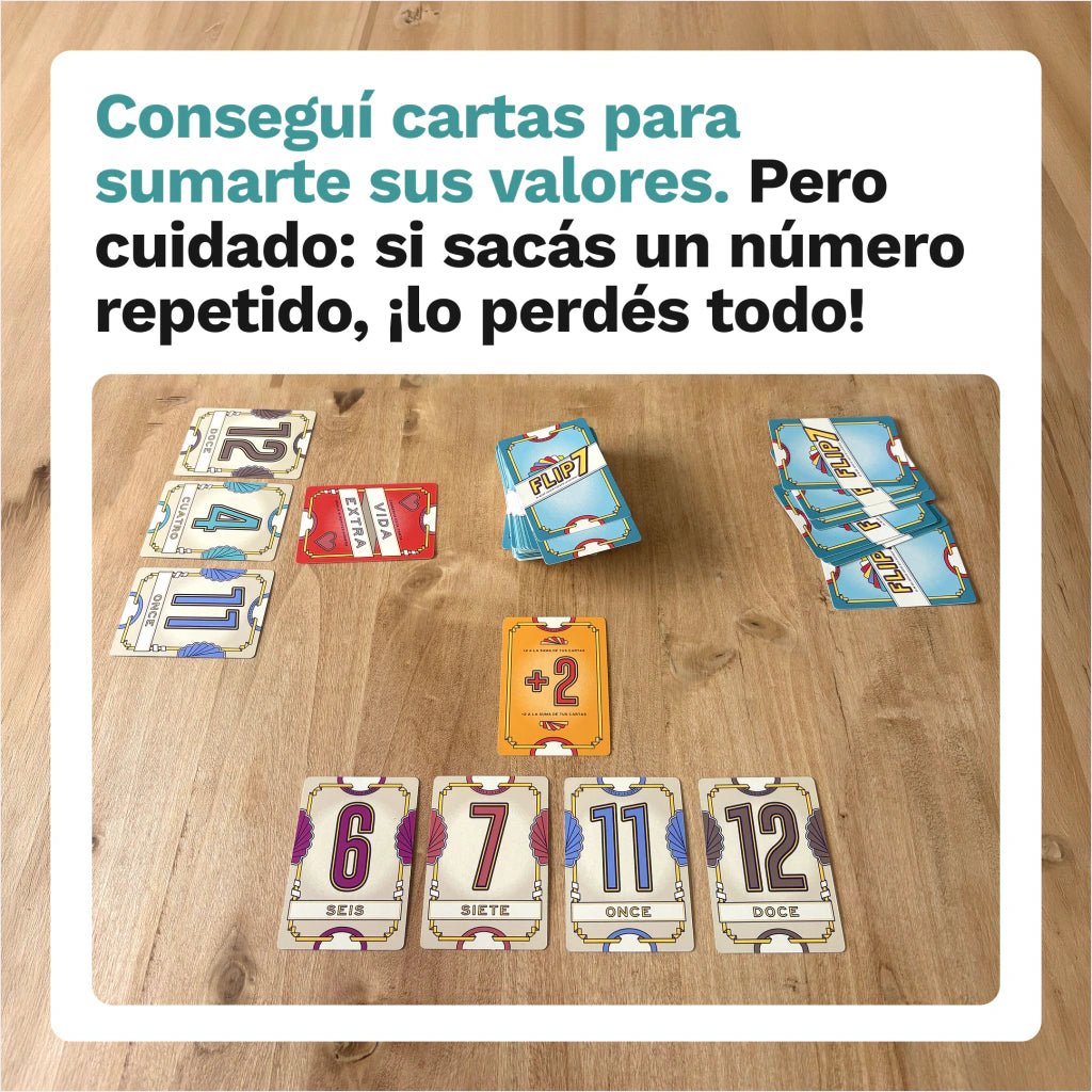 Juego De Cartas Flip 7 Toyco
