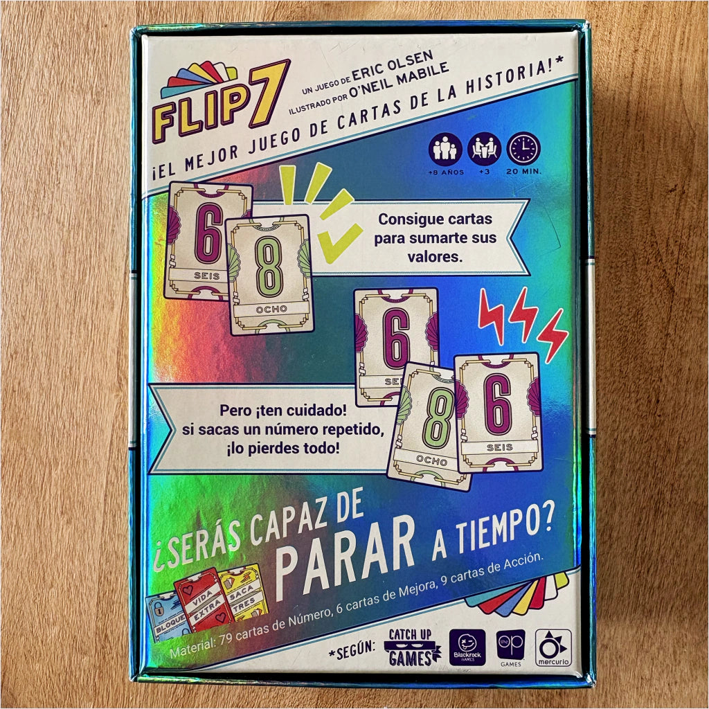 Juego De Cartas Flip 7 Toyco
