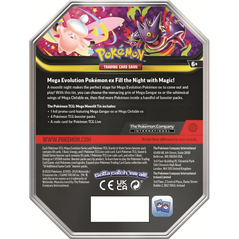 Pokemon Tcg Mega Moonlit Lata Ingles 10-10389-12 0