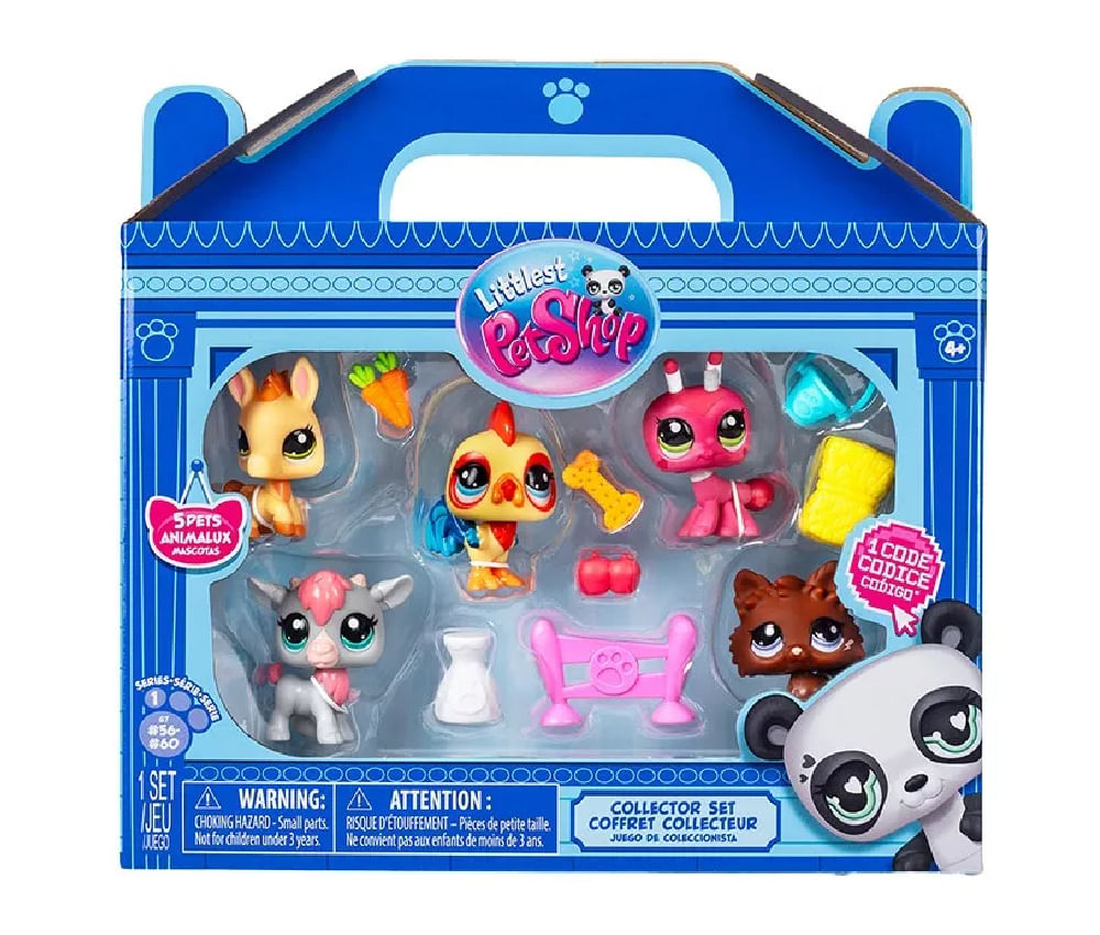 New Littlest Pet Shop Set de 05 mini mascotas 00510