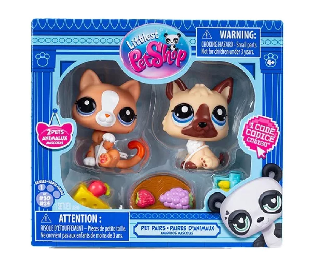 New Littlest Pet Shop Set de 02 mini mascotas 00525