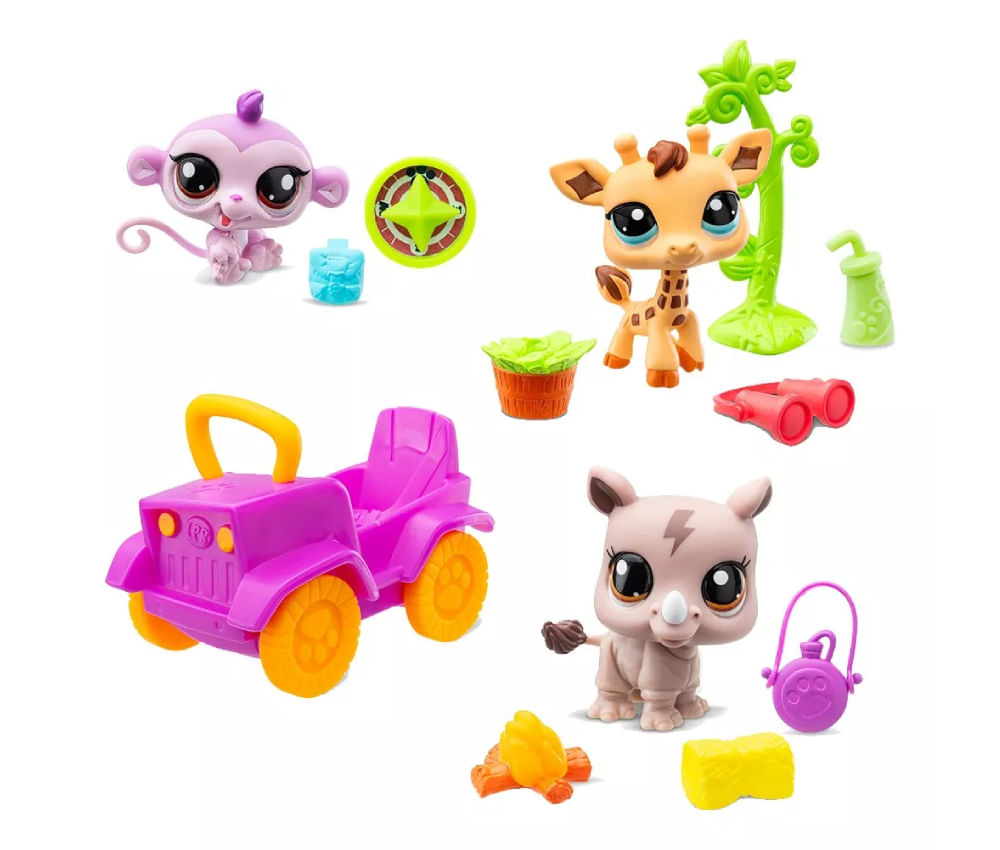 New Littlest Pet Shop Set de 03 mini mascotas 00524
