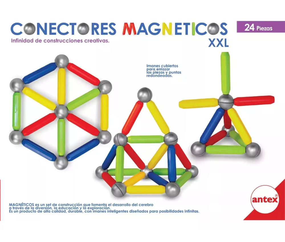 Antex Juegos Conectores magneticos XXL 24 piezas 1267