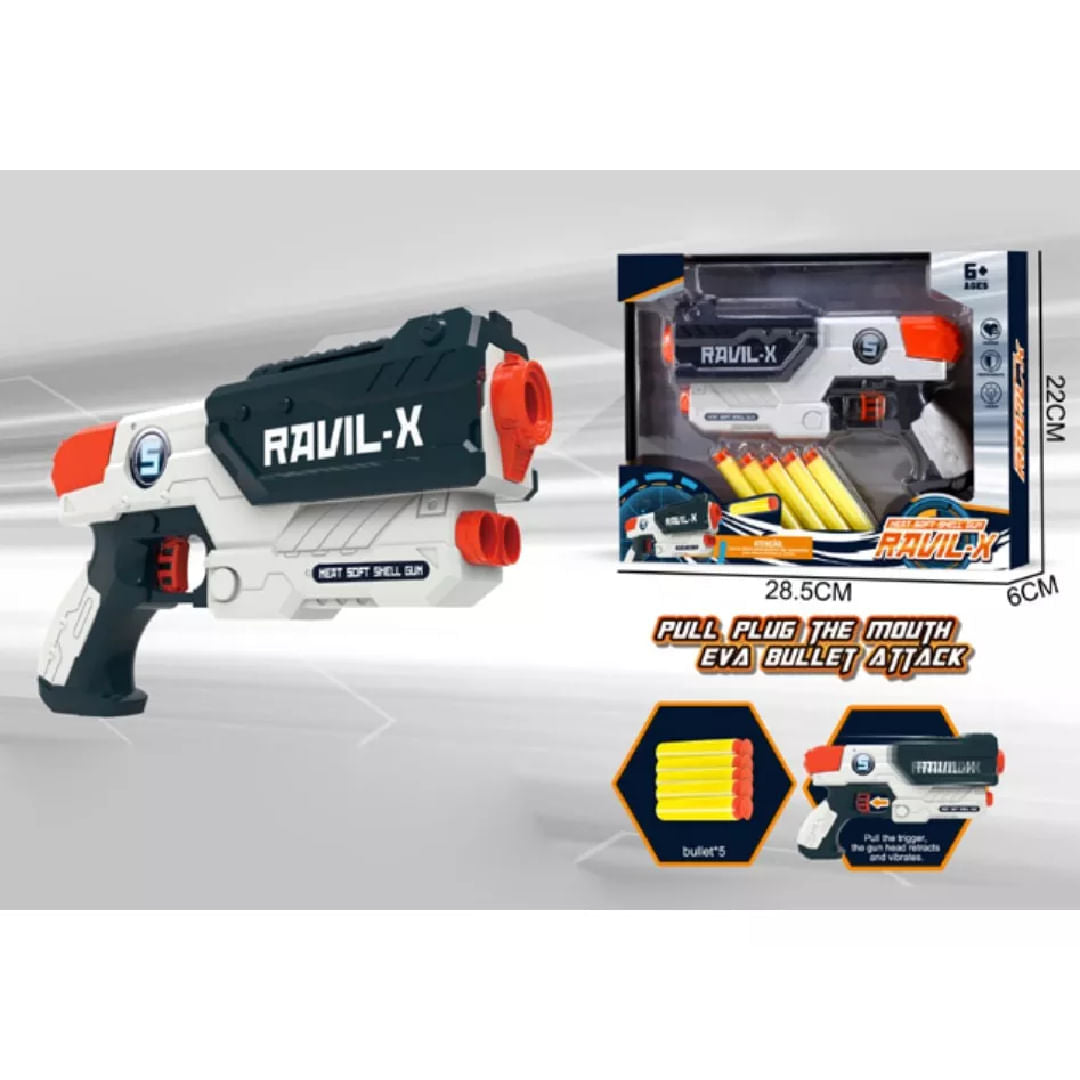 Pistola Lanza Dardos Soft Bullet Ravil-x 2206049