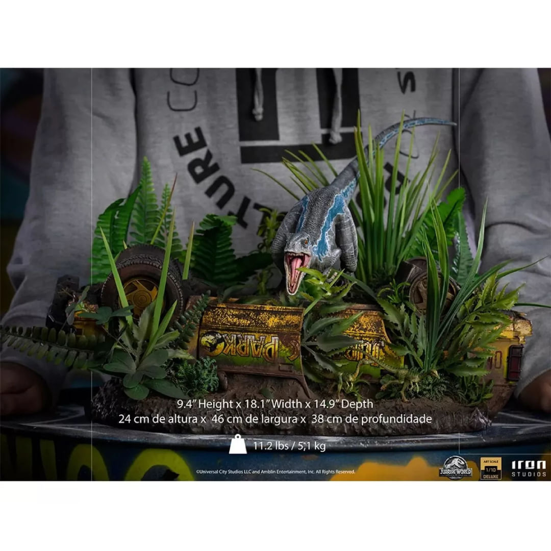 IRON STUDIOS BLUE - JURASSIC WORLD FALLEN KINGDOM DELUXE - BDS ART SCALE 1/10 UNIVJP63922-10