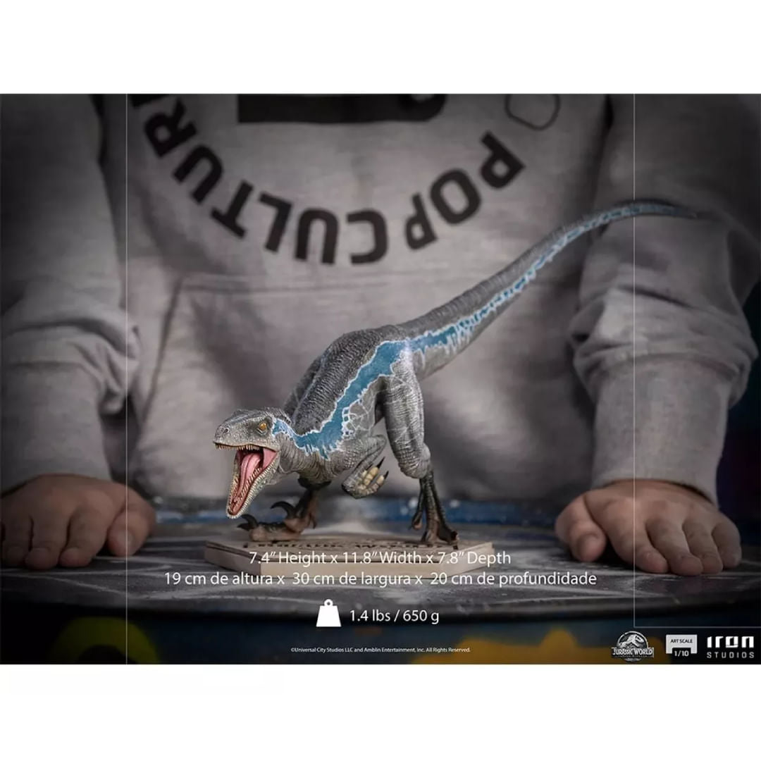 IRON STUDIOS BLUE - JURASSIC WORLD FALLEN KINGDOM - BDS ART SCALE 1/10 UNIVJP63822-10