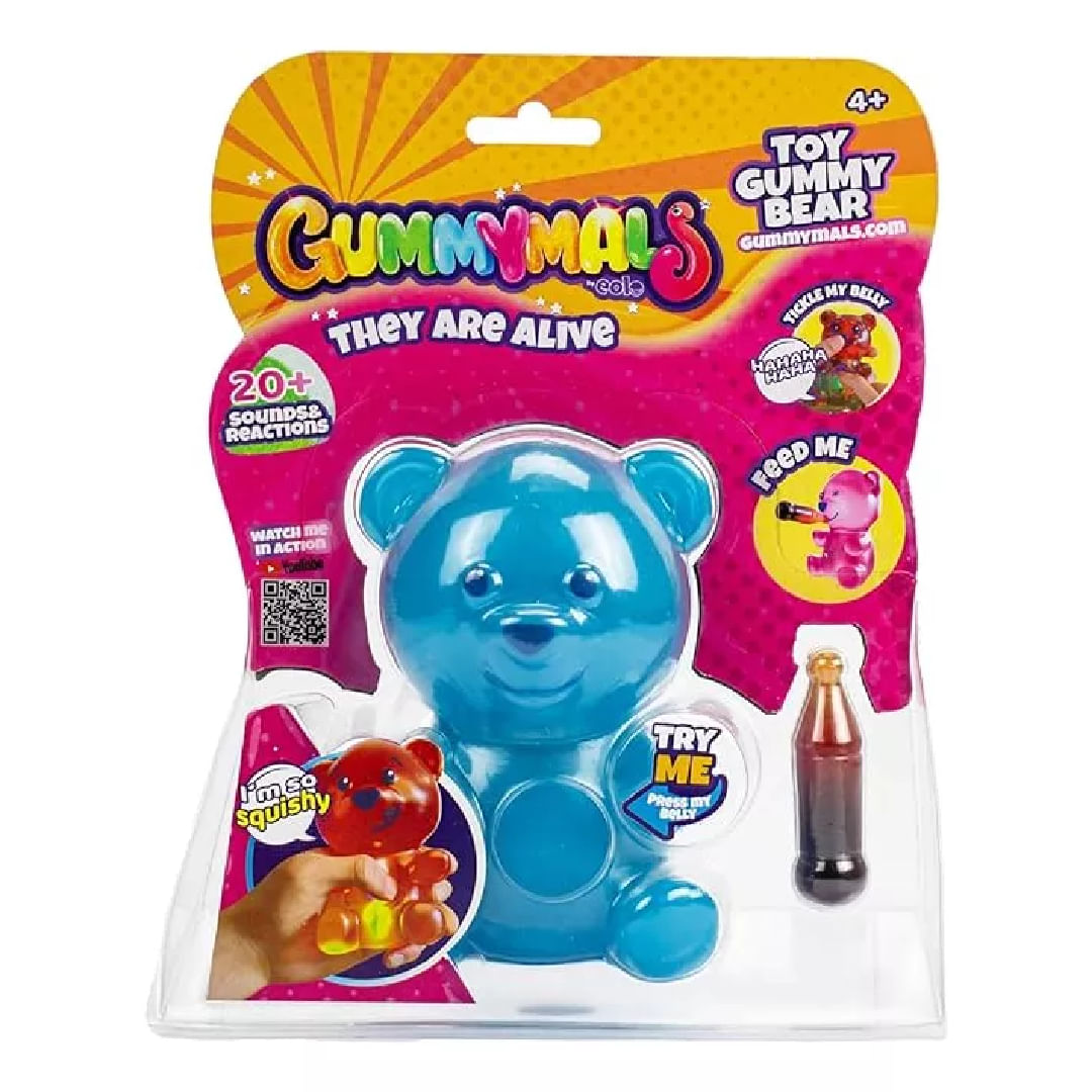 GUMMYMALS MASCOTA INTERACTIVA OSO AZUL GUM001-B