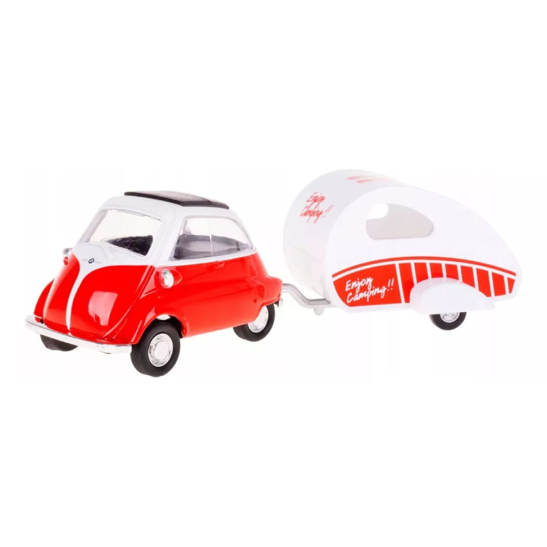 Welly 1:34 BMW Isetta + Caravan 49720F-2GW (D)