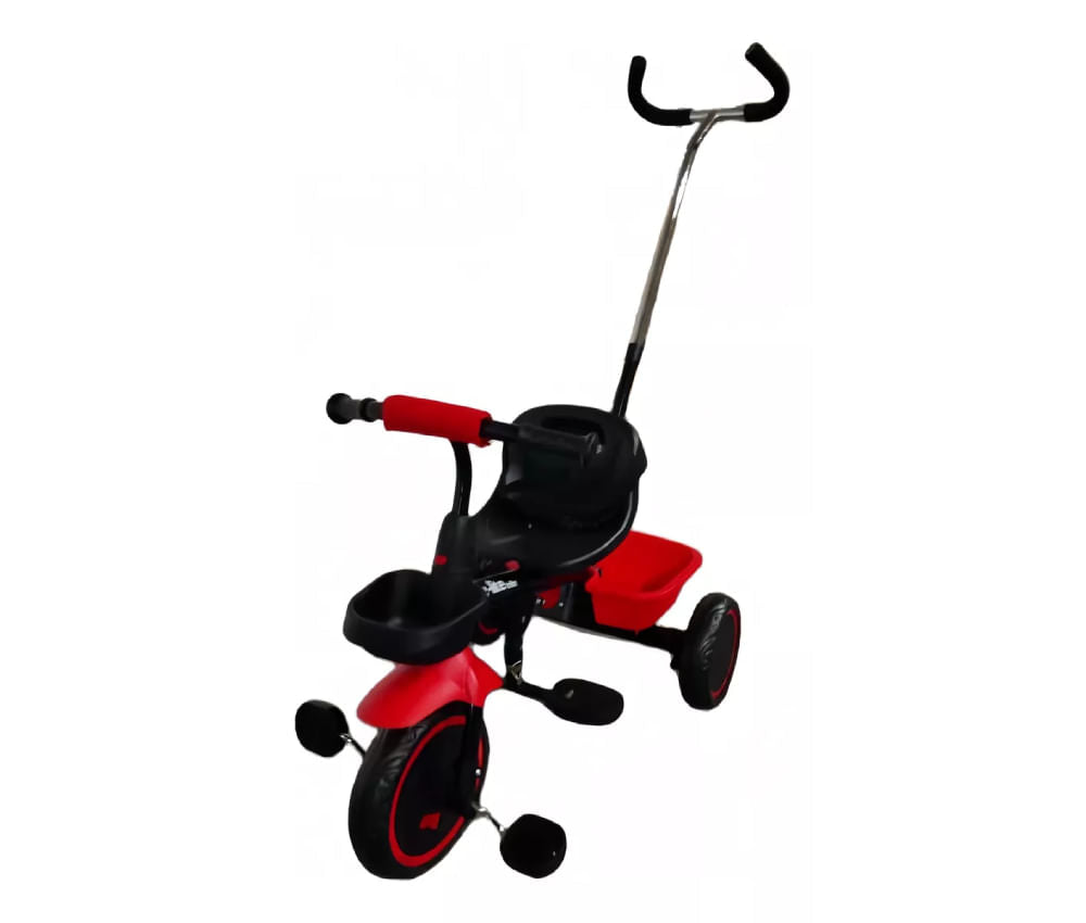 Triciclo con Manija JY-T03 Negro Y Rojo