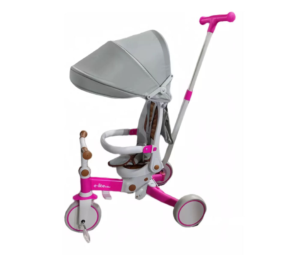 Triciclo con Capota JY-T11B Rosa