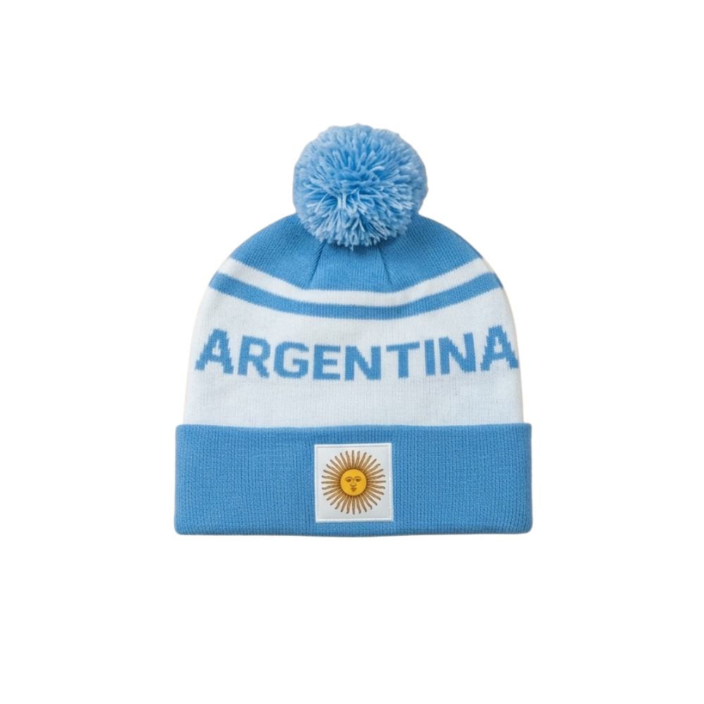 Combo Bandera Gorro Y Bufanda Selección Argentina