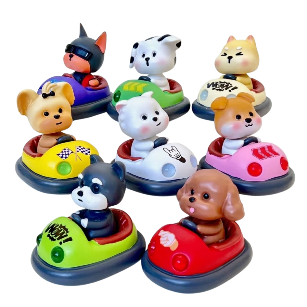 Figura Sorpresa Perritos En Autitos Chocadores Kl936 Shine