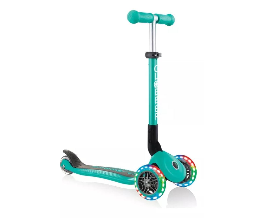 Globber Monopatin Junior plegable Lights Emerald Green 437-107