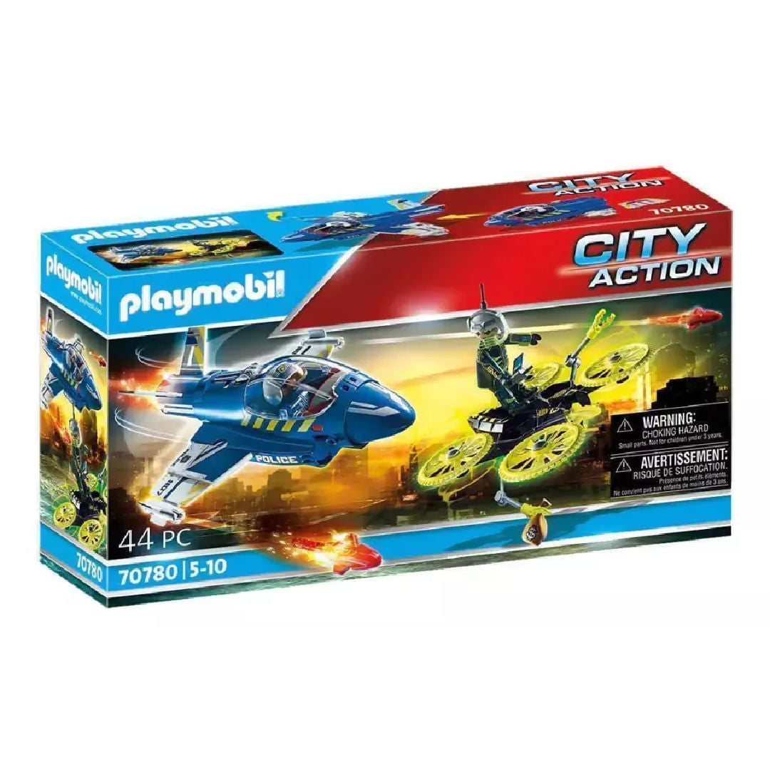 Playmobil Avion Policial En Persecucion 70780