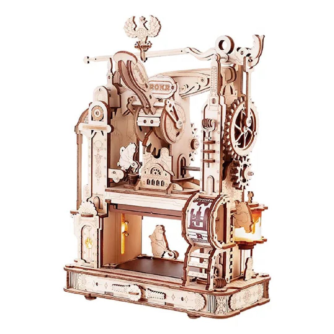 Robotime Puzzle 3D Prensa De Impresion Clasica Puzzle 3D Lk602 Rokr