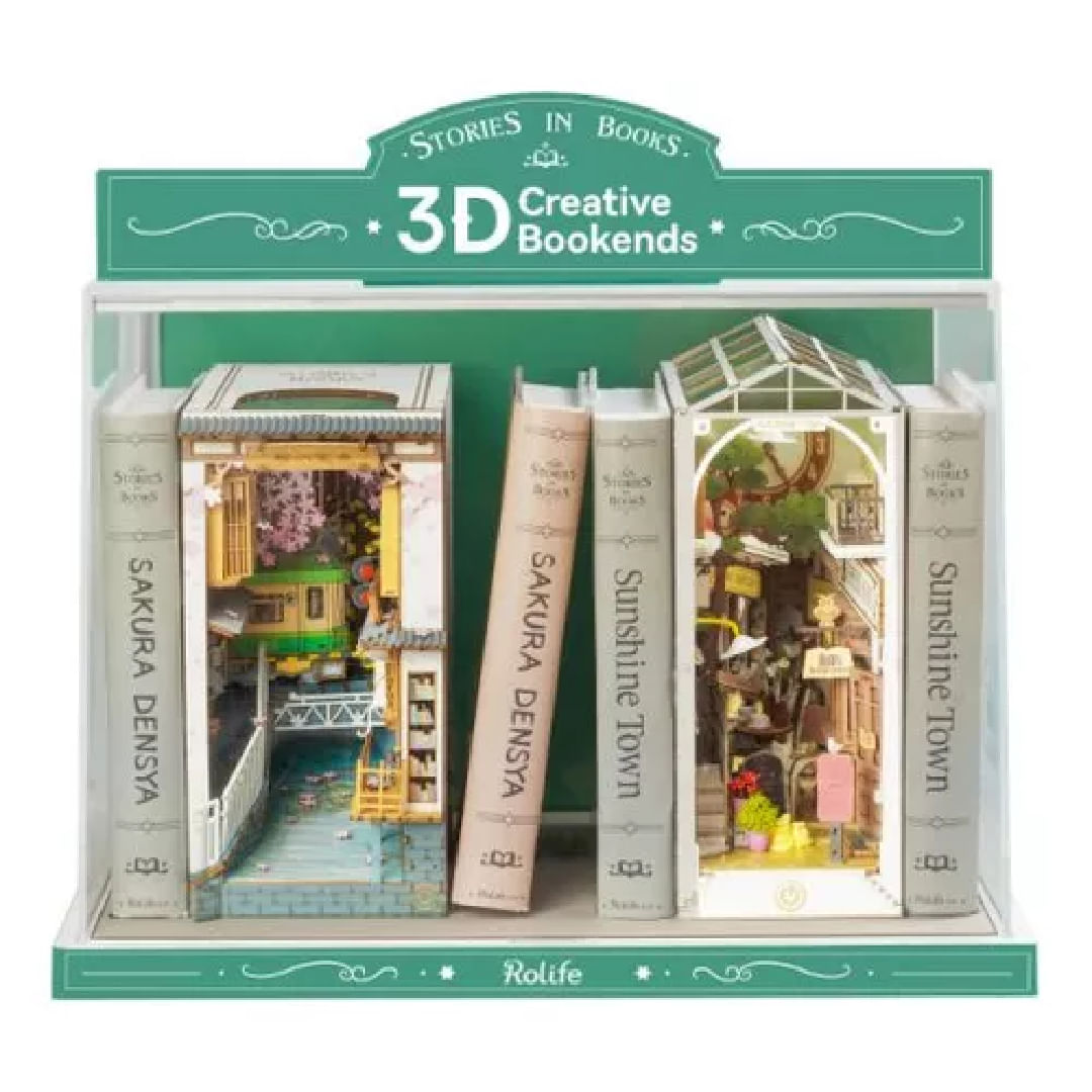 Robotime Puzzle 3d Book Nook Ciudad Soleada Tgb02 Rolife
