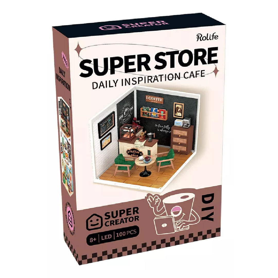 Robotime Puzzle 3d Cafeteria Daily Inspiration Dw001b Rolife