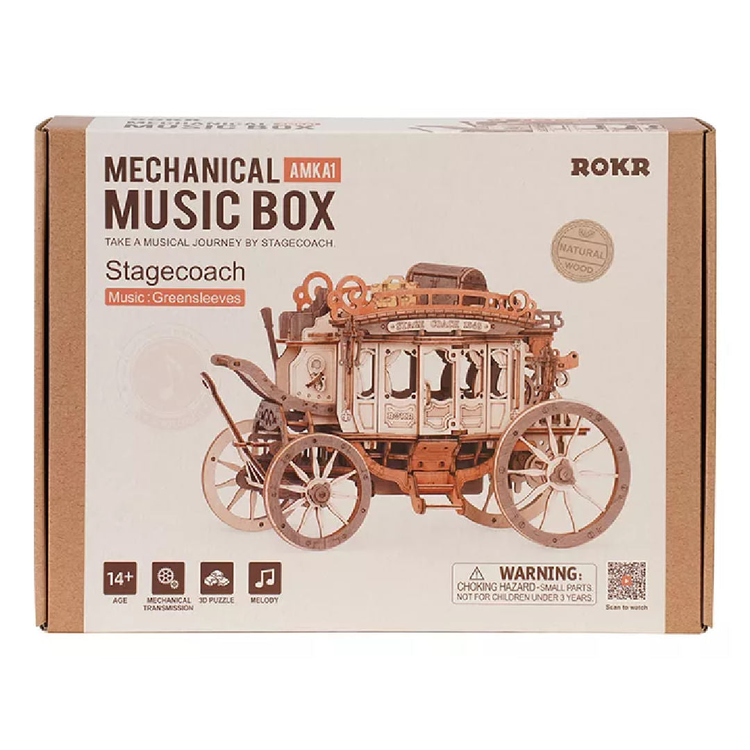 Robotime Puzzle 3d Cajita Musical Carruaje Amka1 Rokr