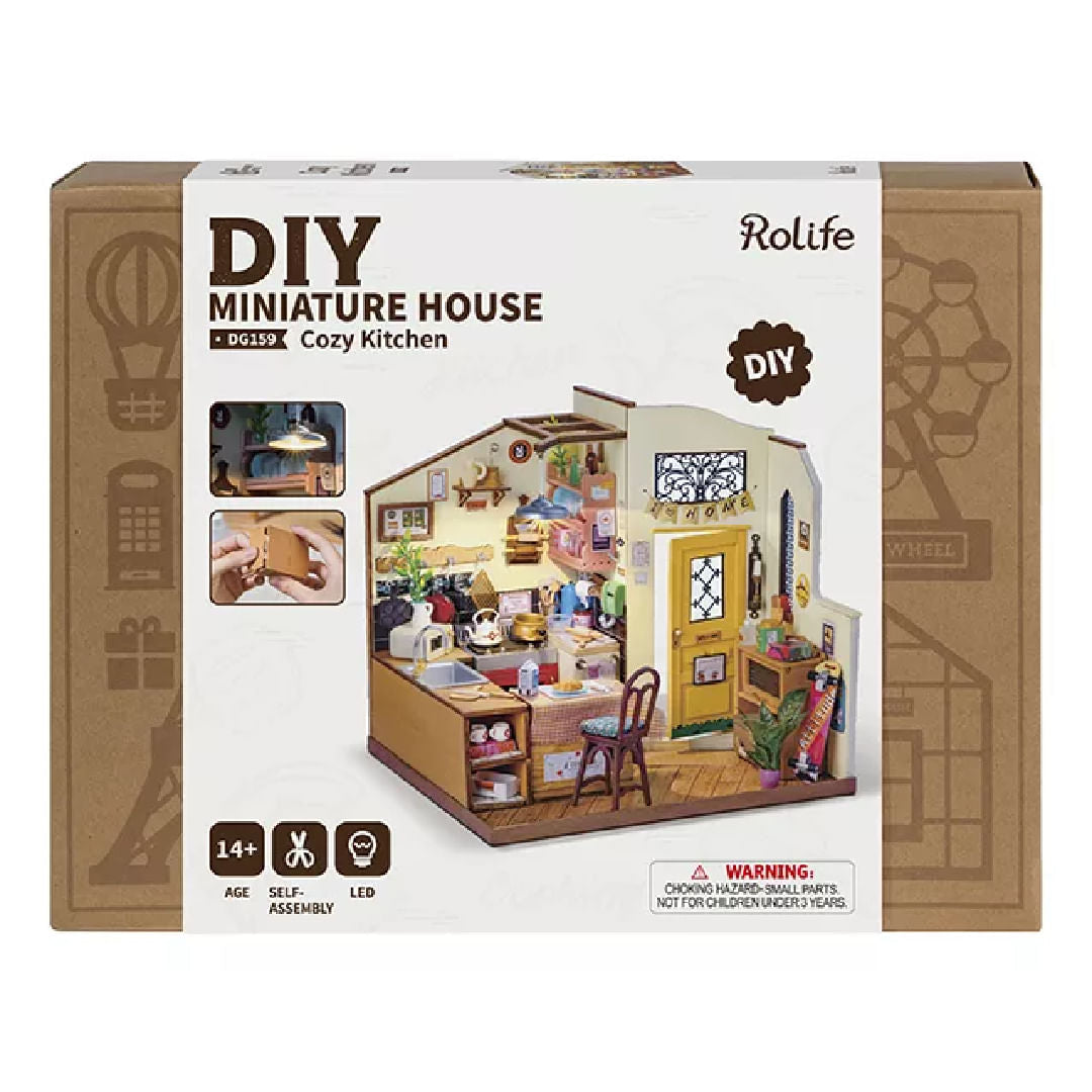 Robotime Puzzle 3d Cocina Hogareña Dg159 Rolife