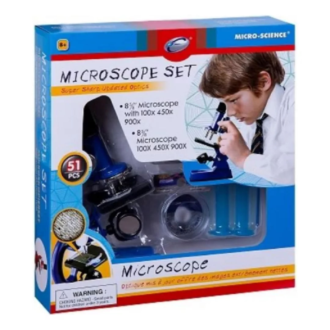 EASTCOLIGHT SET MICROSCOPIO 51PCS 100/450/900X 21312