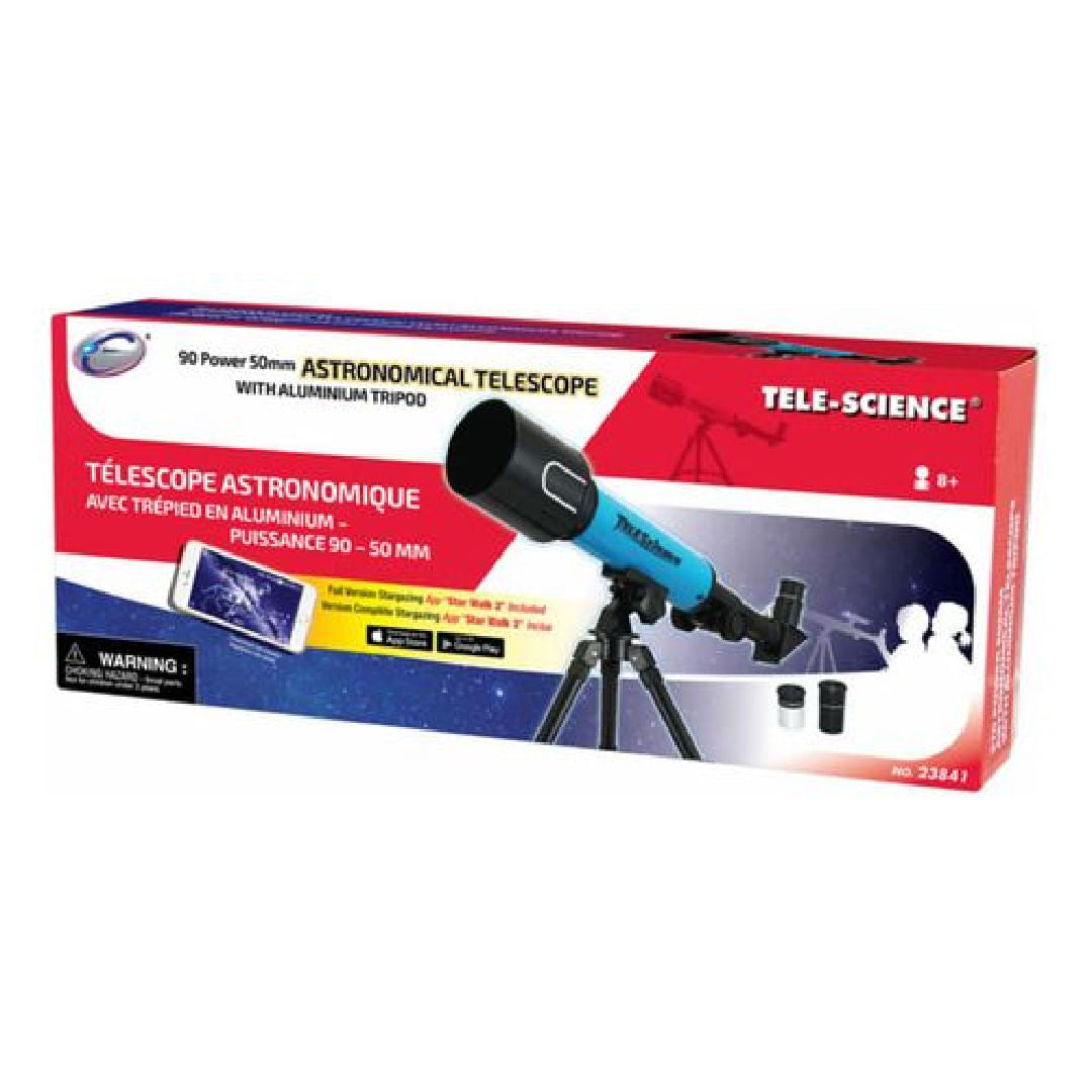 EASTCOLIGHT TELESCOPIO ASTRONoMICO 90 POWER 50MM CON TRIPODE 23841