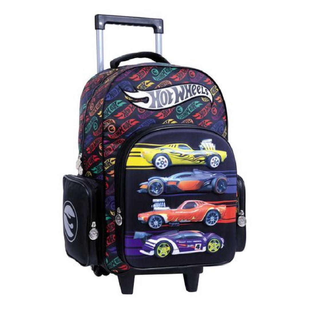 Mochila Hot Wheels Fast con carro 18P 75119