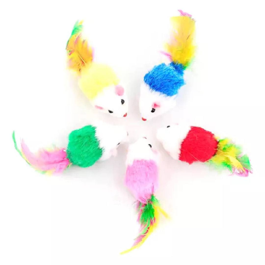 Phi Phi Pets Ratoncito con pluma de 4,5cm MC066