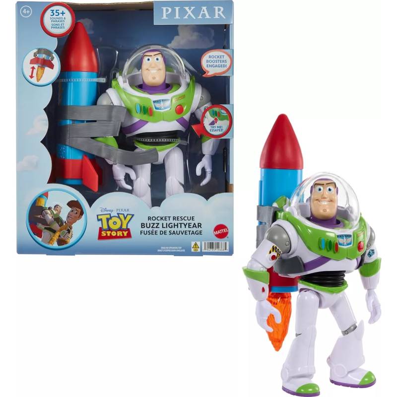 Toy Story Buzz con Cohete 12" HWW14
