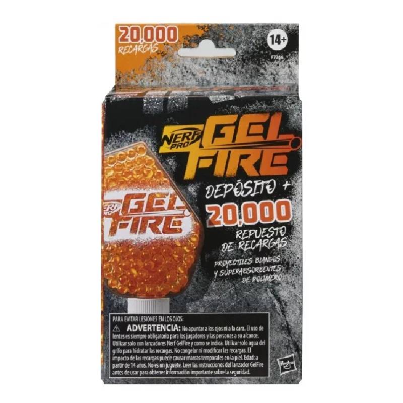 Nerf Pro Gel Fire con repuesto de recargas F7266