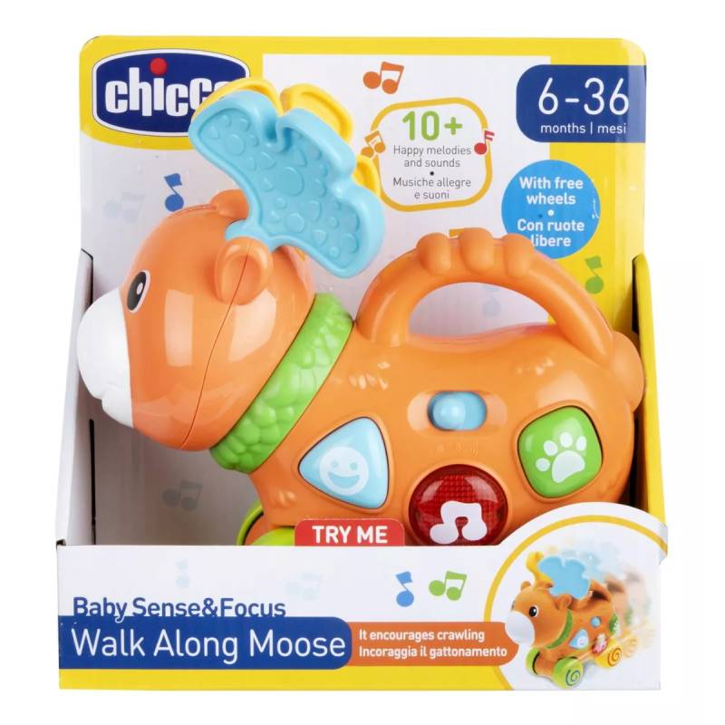 Chicco Baby Sense & Focus Walk Along Moose 06M-36M 00012167000000